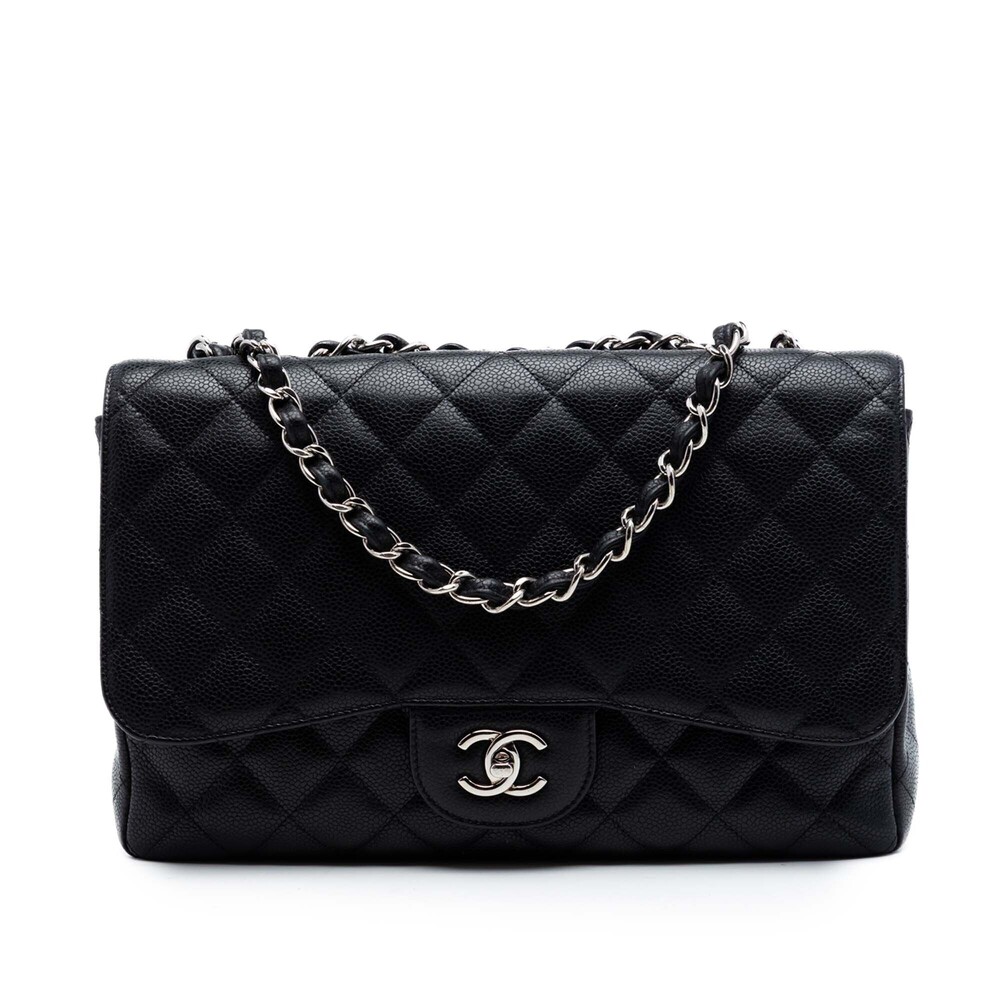 Pre-Loved Chanel Jumbo Classic Caviar Single Flap